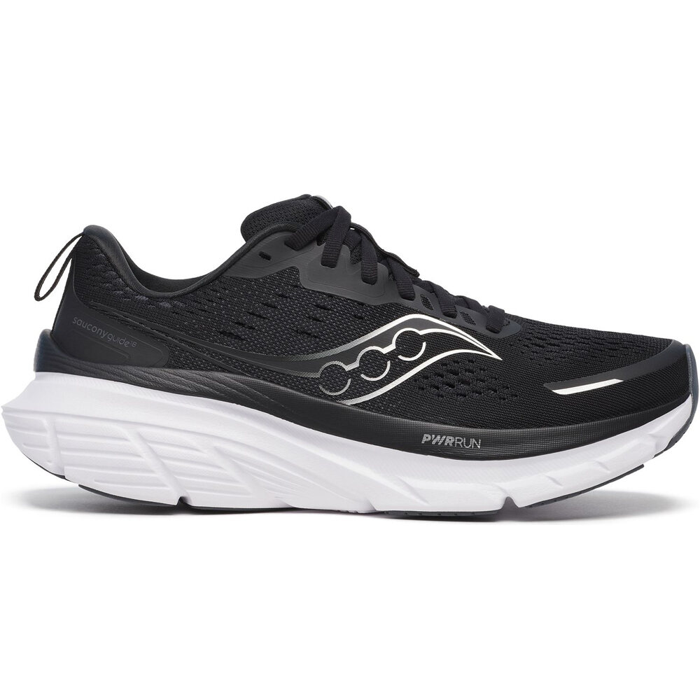 Saucony zapatilla running mujer GUIDE 18 NEGRO lateral exterior