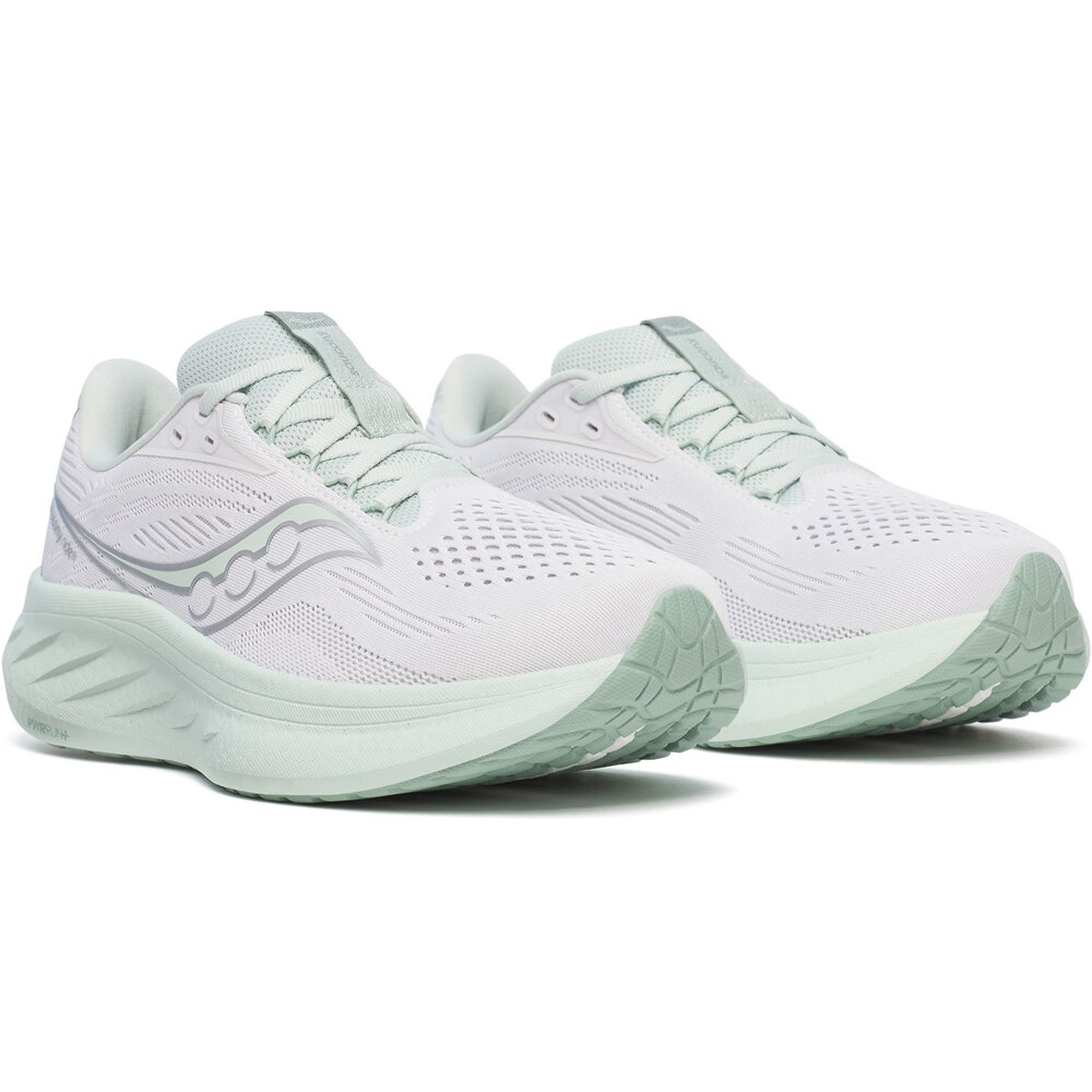 Saucony zapatilla running mujer RIDE 18 VERDE lateral interior