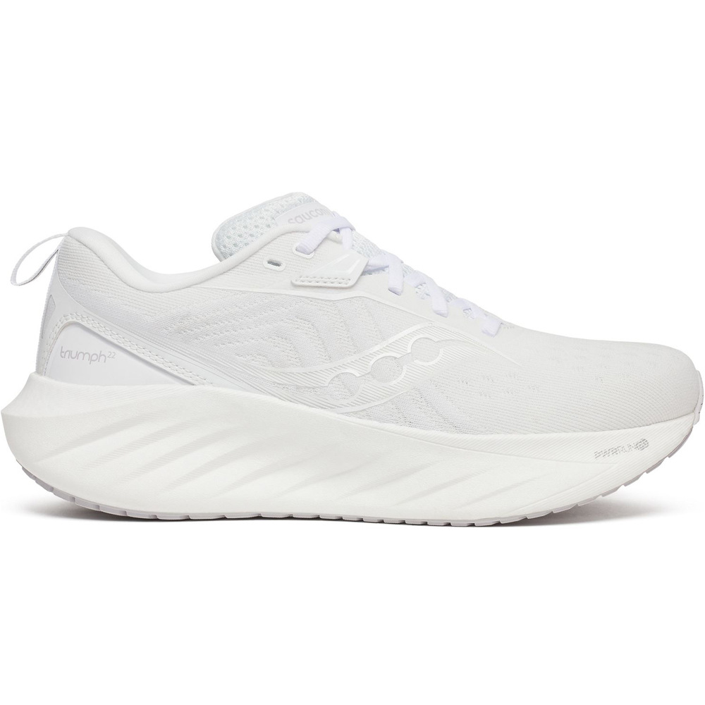 Saucony zapatilla running mujer TRIUMPH 22 BLANCO lateral exterior
