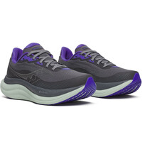 Saucony zapatilla running mujer TRIUMPH 23 GORE-TEX GRIS lateral interior