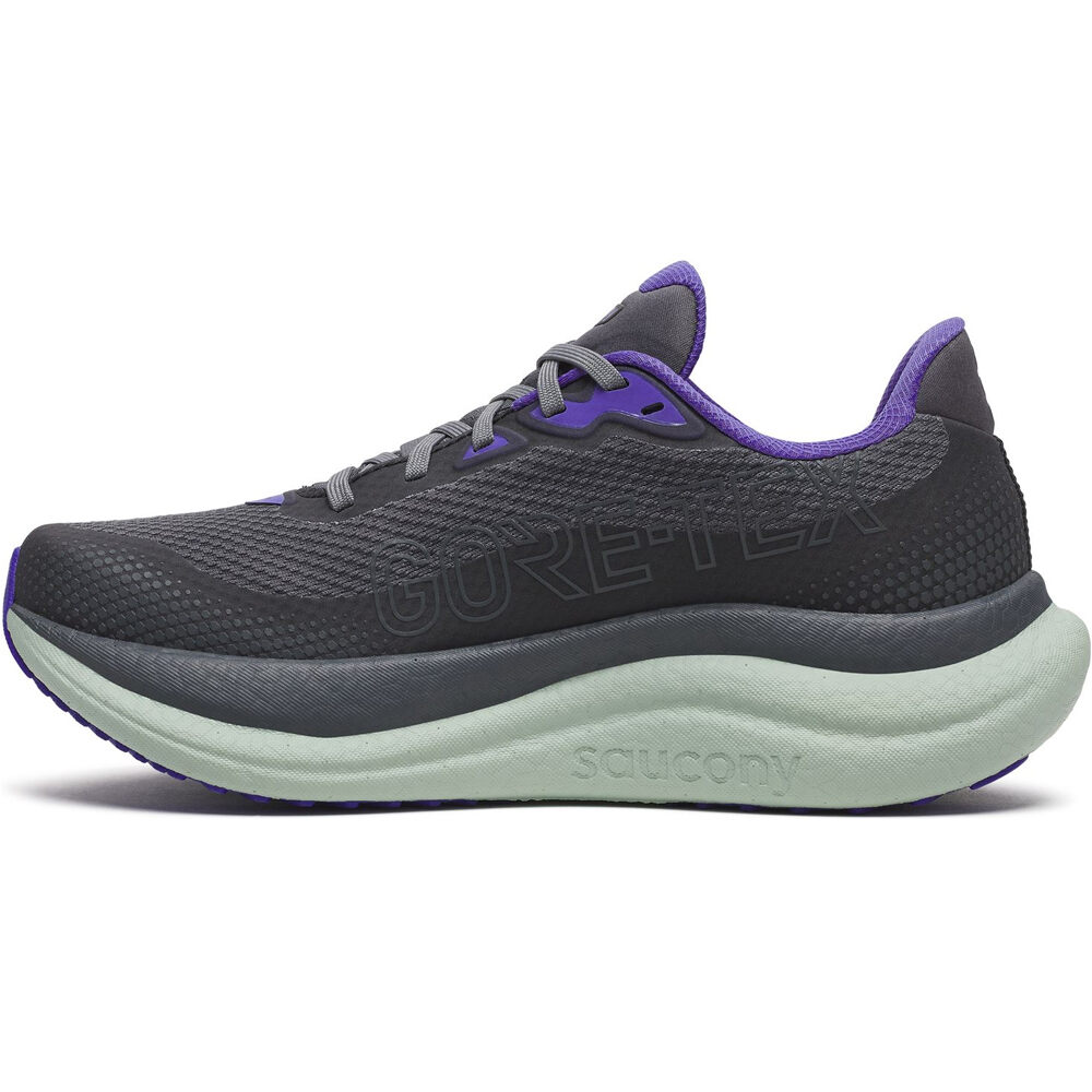 Saucony zapatilla running mujer TRIUMPH 23 GORE-TEX GRIS puntera