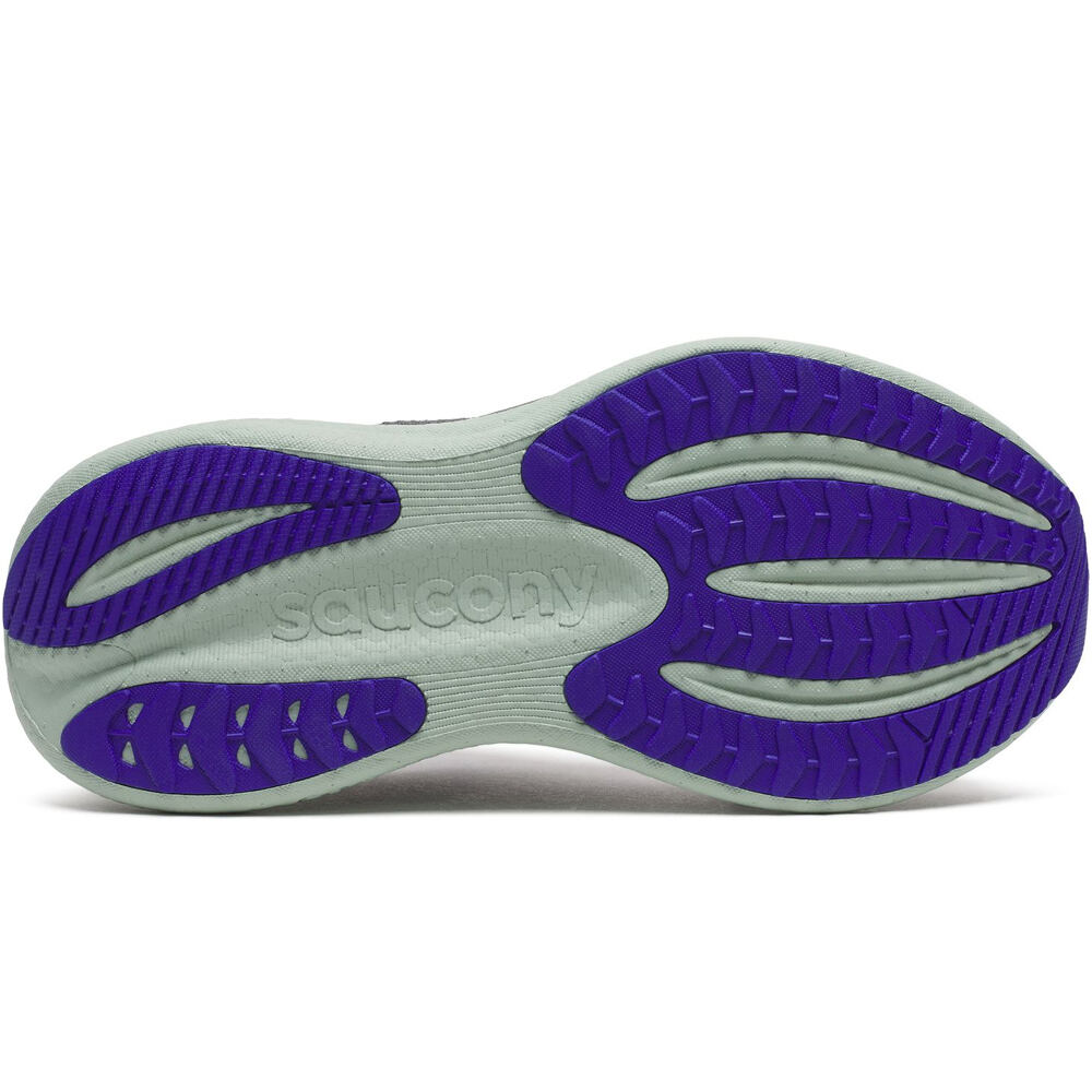 Saucony zapatilla running mujer TRIUMPH 23 GORE-TEX GRIS vista superior