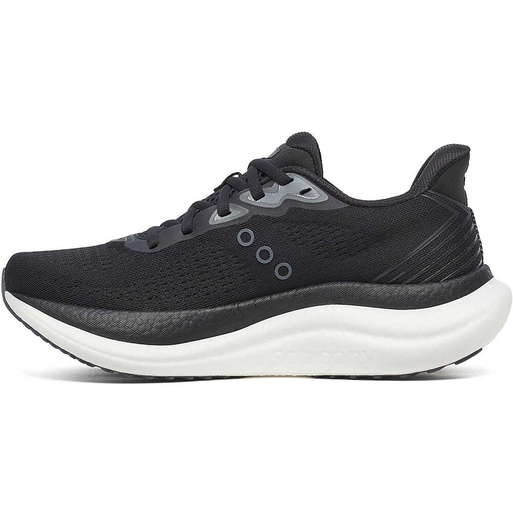 Saucony zapatilla running mujer TRIUMPH 23 NEGRO puntera