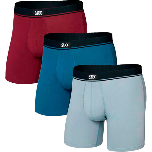 SAXX ESSENTIAL COTTON BOXER BRIEF FLY 3PK