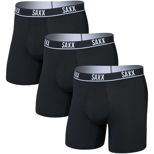 SAXX ESSENTIAL PERFORMANCE MESH FLY 3PK negro