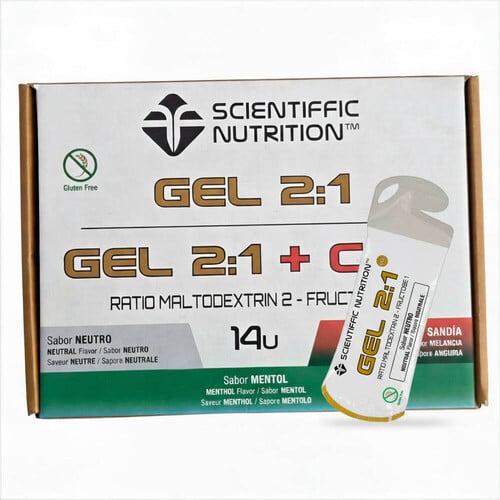 SCIENTIFFIC NUTRITION CAJA GEL RATIO 2:1 60G NEUTRO 14UDS