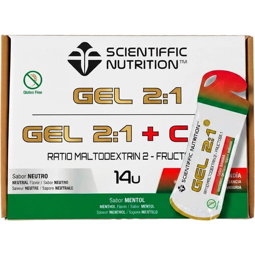 SCIENTIFFIC NUTRITION CAJA GEL RATIO 2:1 60G SANDIA 14UDS