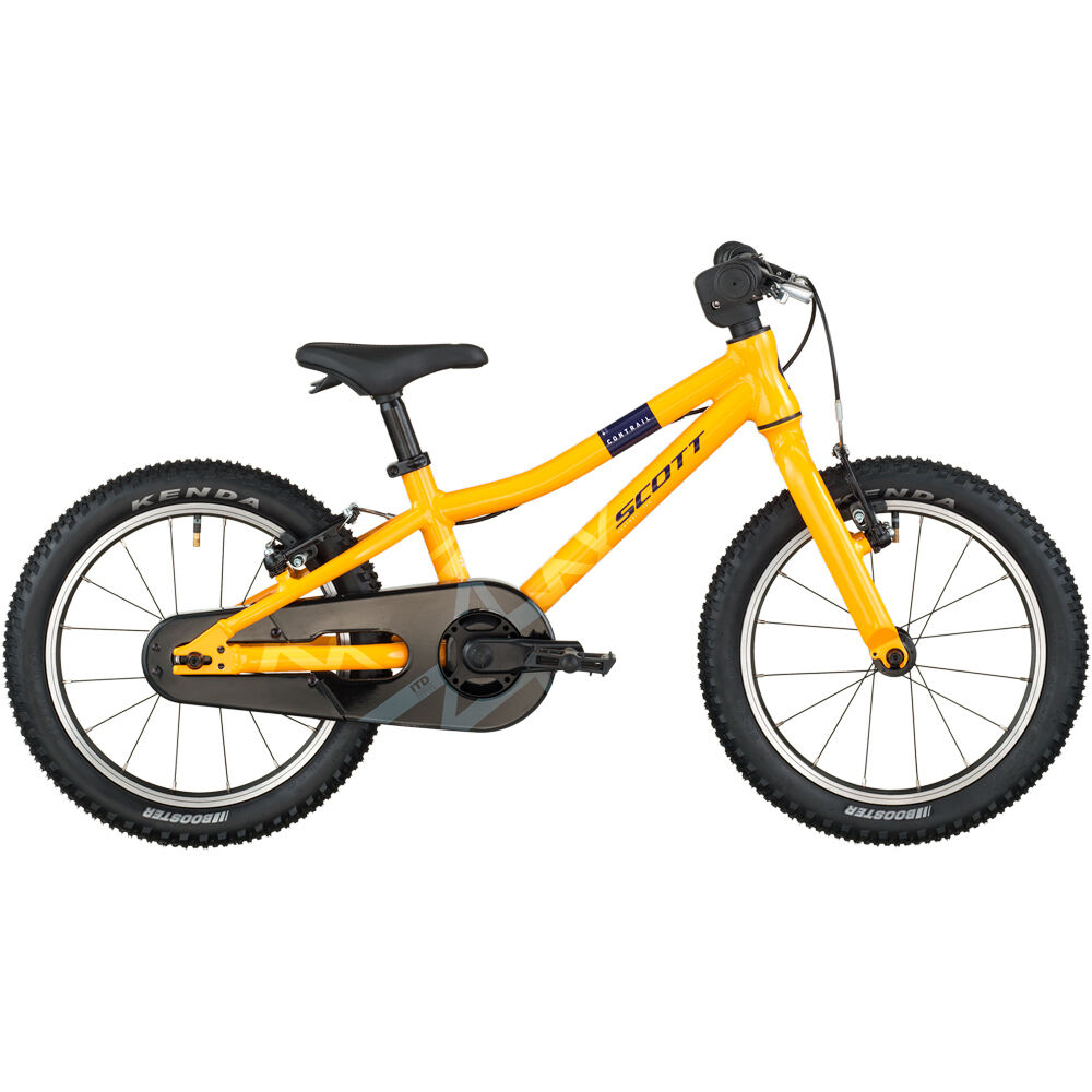 Scott bicicleta niño CONTRAIL 160 AMARILLO vista frontal