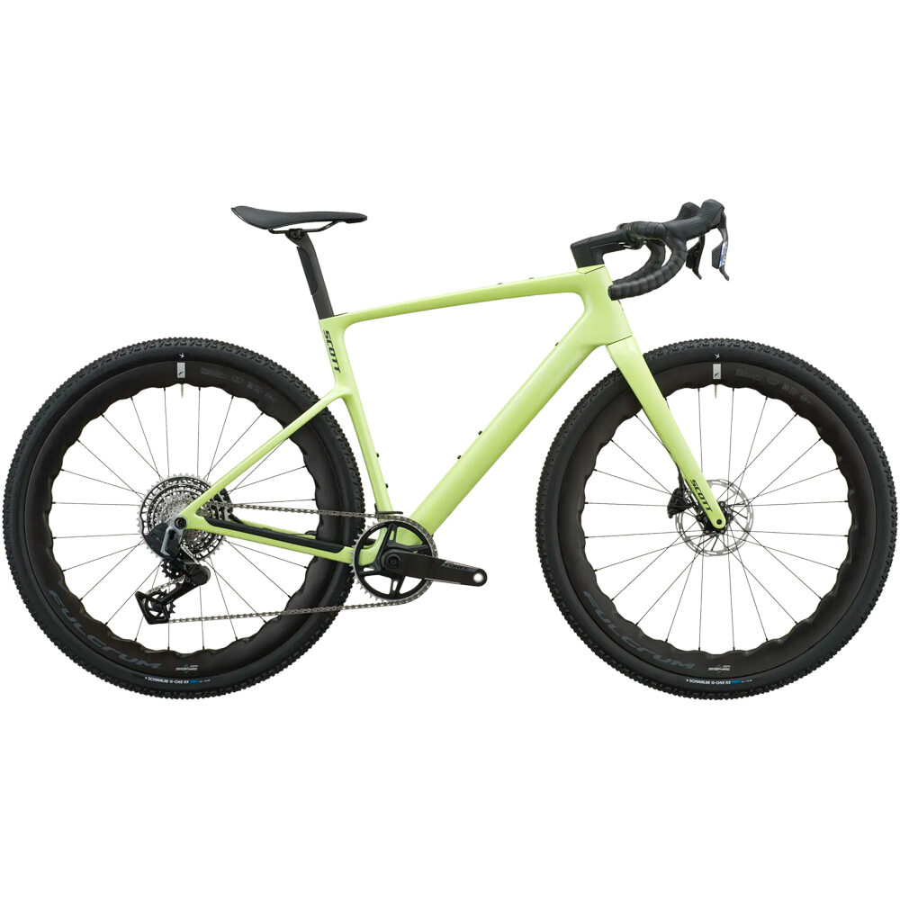 Scott bicicletas de carretera carbono ADDICT GRAVEL 20 VERDE vista frontal