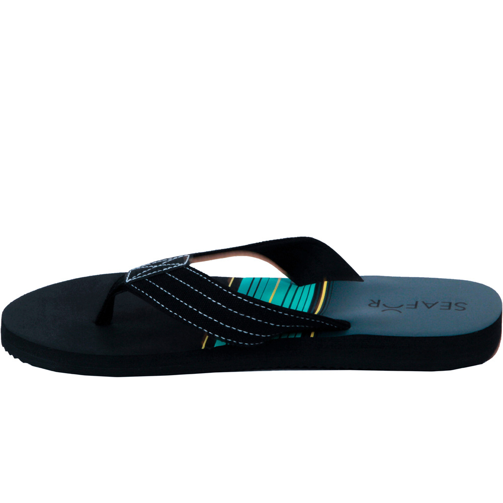 Seafor chanclas hombre LOGAN FLIP FLOP NEGRO puntera