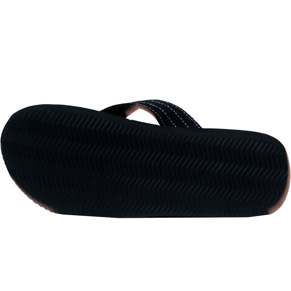 Seafor chanclas hombre LOGAN FLIP FLOP NEGRO vista superior