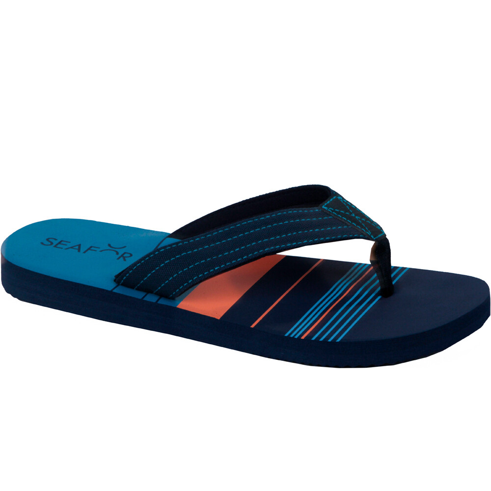 Seafor chanclas hombre LUCAS FLIP FLOP AZUL lateral interior