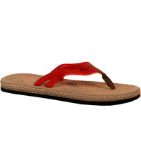 Seafor chanclas mujer TIRAS ROJO lateral interior