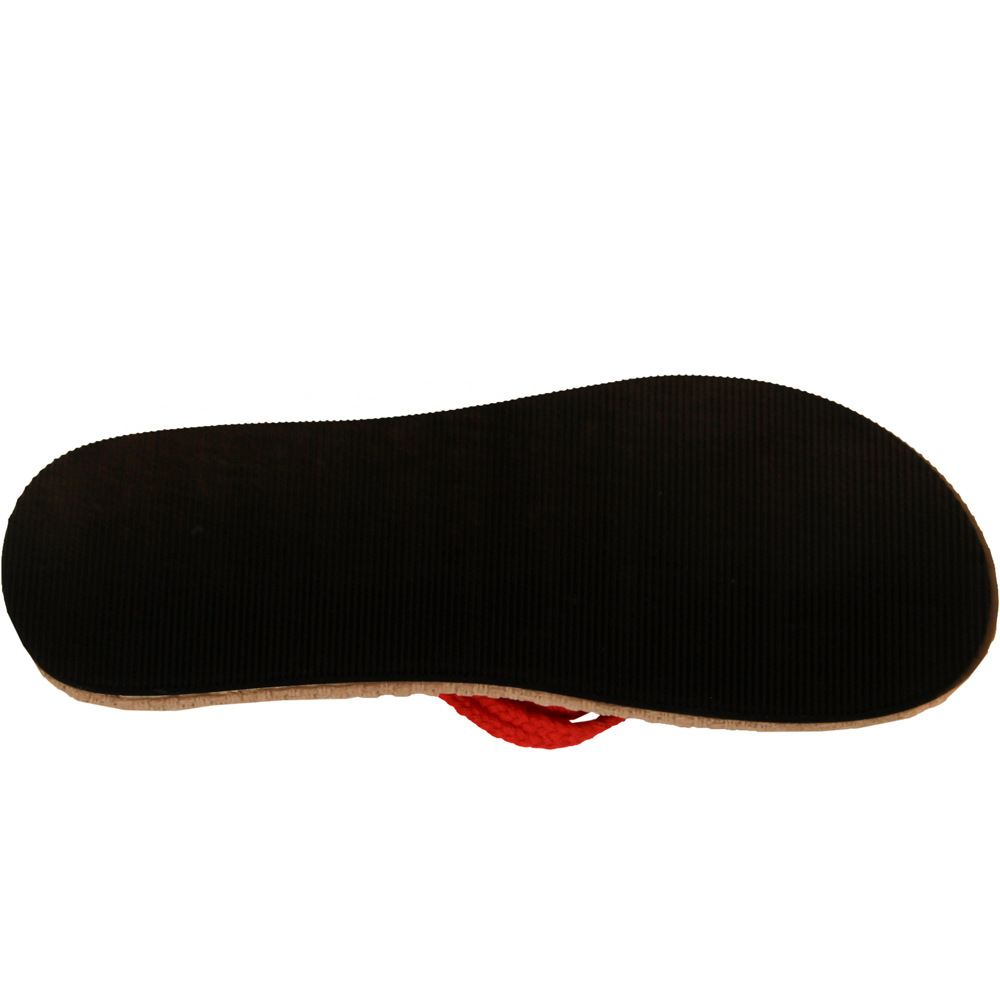 Seafor chanclas mujer TIRAS ROJO vista superior