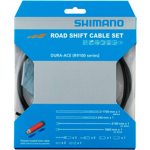SHIMANO SHIFT CABLE SETROAD POLYMER COATED negro