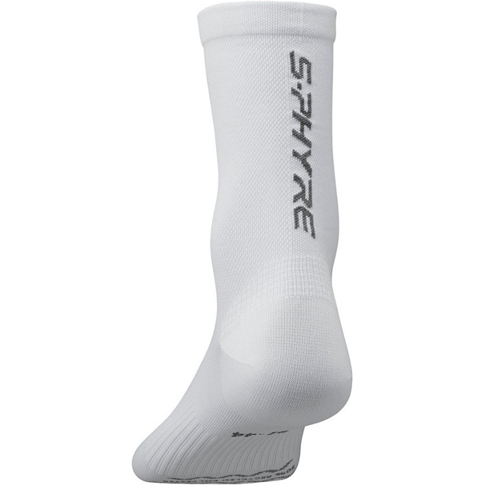 Shimano calcetines ciclismo S-PHYRE BLANCO vista trasera