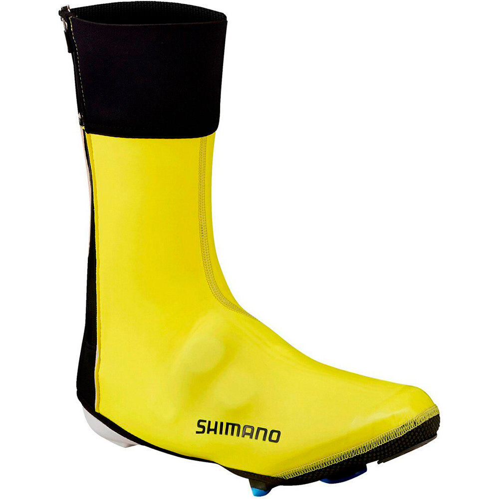 Shimano cubrezapatillas ciclismo DUAL FIT CR SHOE COVER AMARILLO vista frontal