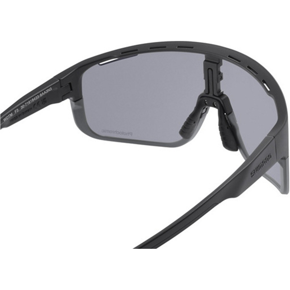 Shimano gafas ciclismo EYEWEAR PLSR3 MATTE BLACK PHOTOCHROMIC  03