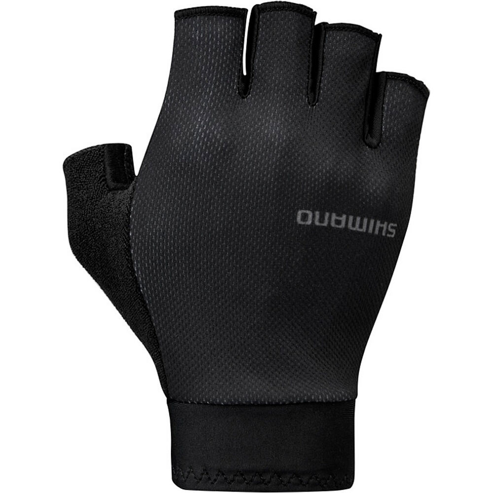 Shimano guantes cortos ciclismo EXPLORER GEL NEGRO vista frontal