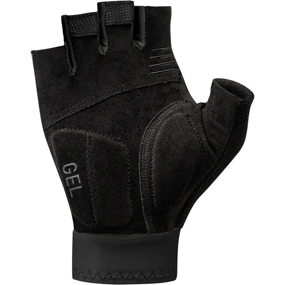 Shimano guantes cortos ciclismo EXPLORER GEL NEGRO vista trasera