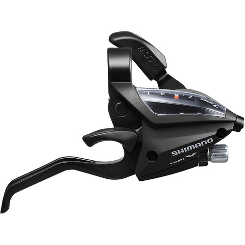 Shimano juego manetas cambio/frenos bicicleta MANDO/PALANCA DR. 7V NEGRO ST-EF500 2DED 