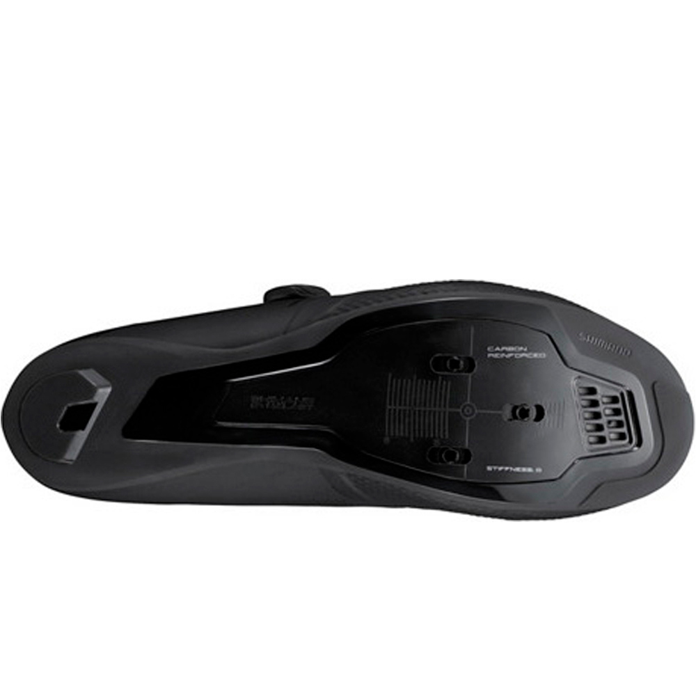Shimano zapatillas ciclismo carretera BICYCLE SHOES RC503 NEGRO vista superior