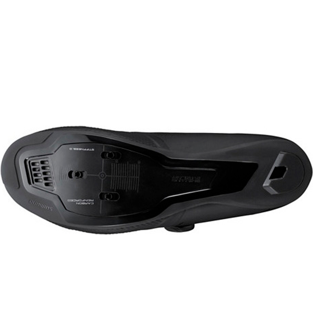 Shimano zapatillas ciclismo carretera BICYCLE SHOES RC503 NEGRO vista superior
