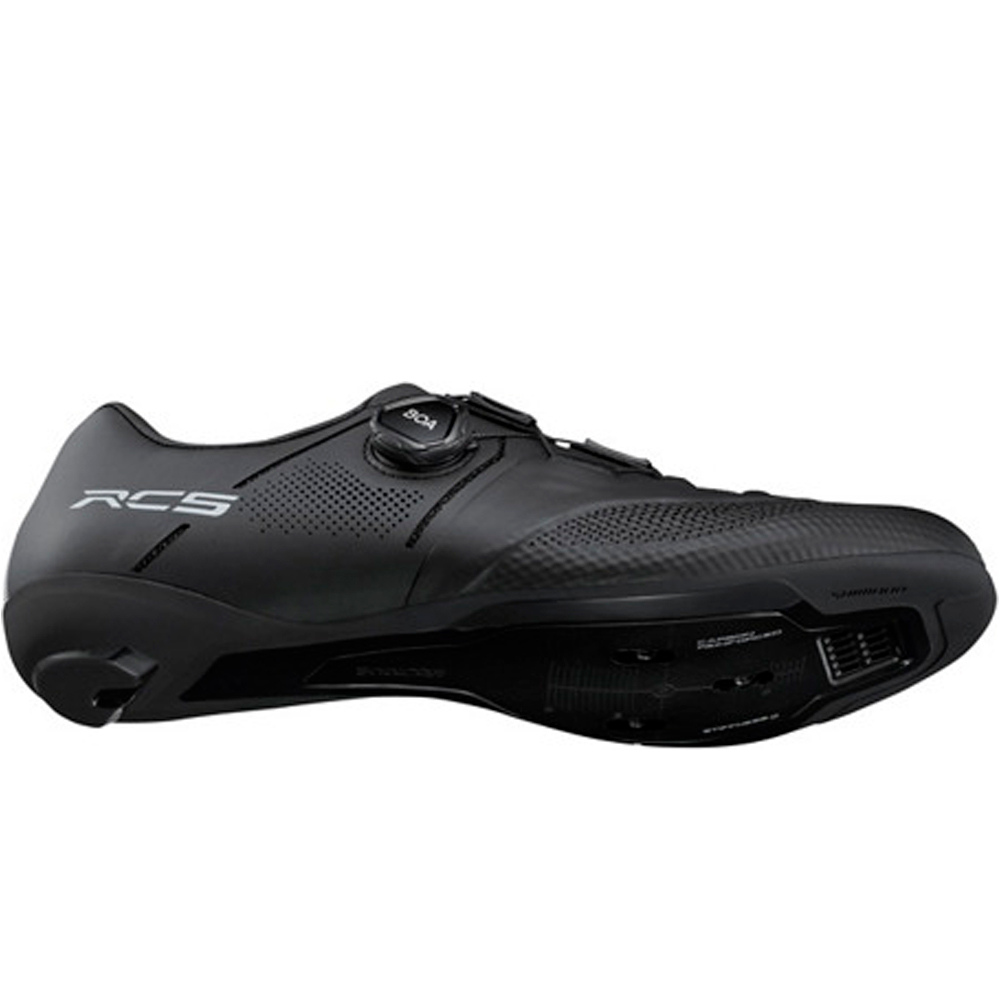 Shimano zapatillas ciclismo carretera BICYCLE SHOES RC503 NEGRO vista trasera