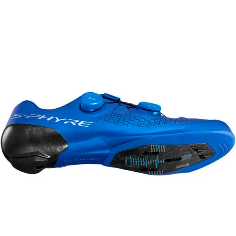 Shimano zapatillas ciclismo carretera Bicycle Shoes SH-RC910 AZUL vista trasera