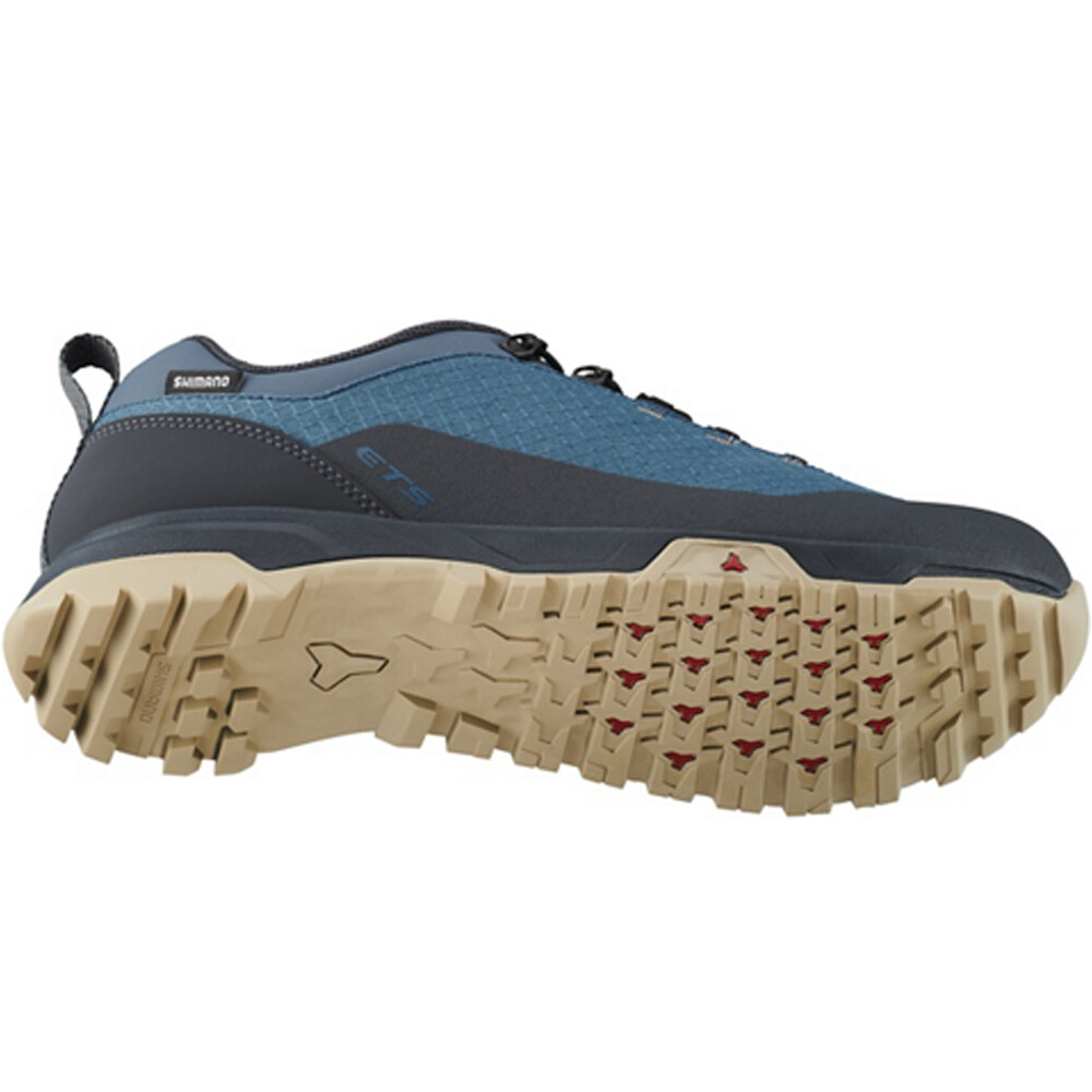 Shimano zapatillas mtb Bicycle Shoes SH-ET501 AZUL vista trasera