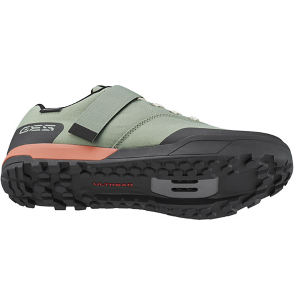 Shimano zapatillas mtb Bicycle Shoes SH-GE500 VERDE vista trasera