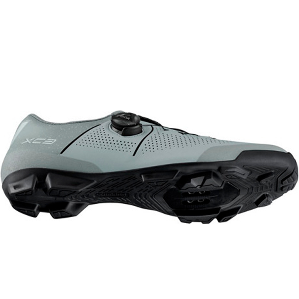 Shimano zapatillas mtb BICYCLE SHOES XC302 GRIS vista trasera