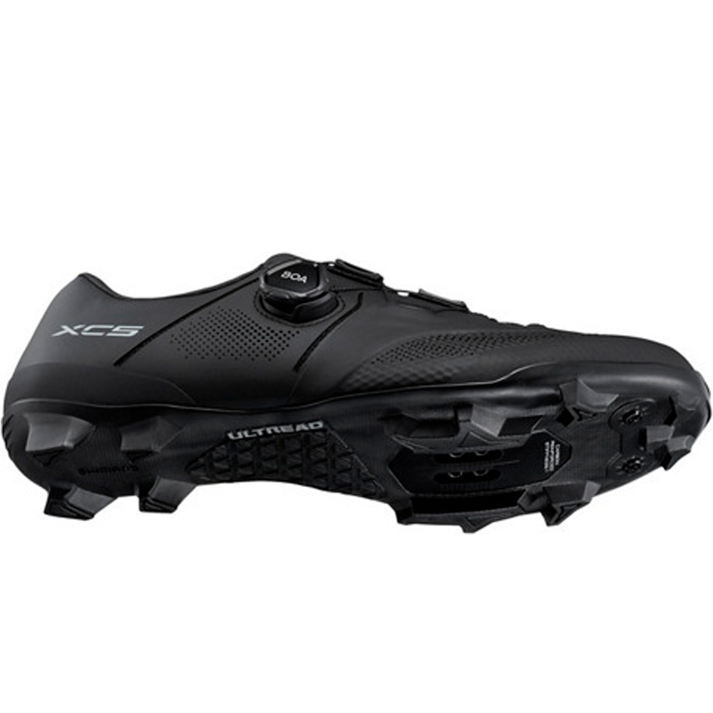 Shimano zapatillas mtb BICYCLE SHOES XC503 NEGRO vista trasera