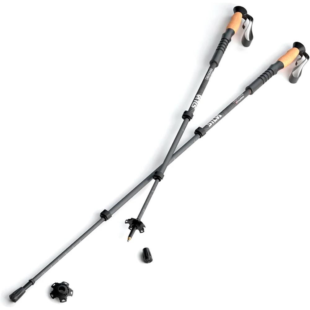 Silva bastón travesía montaña PAR-TREKKING POLES ALUMINUM CORK  vista frontal
