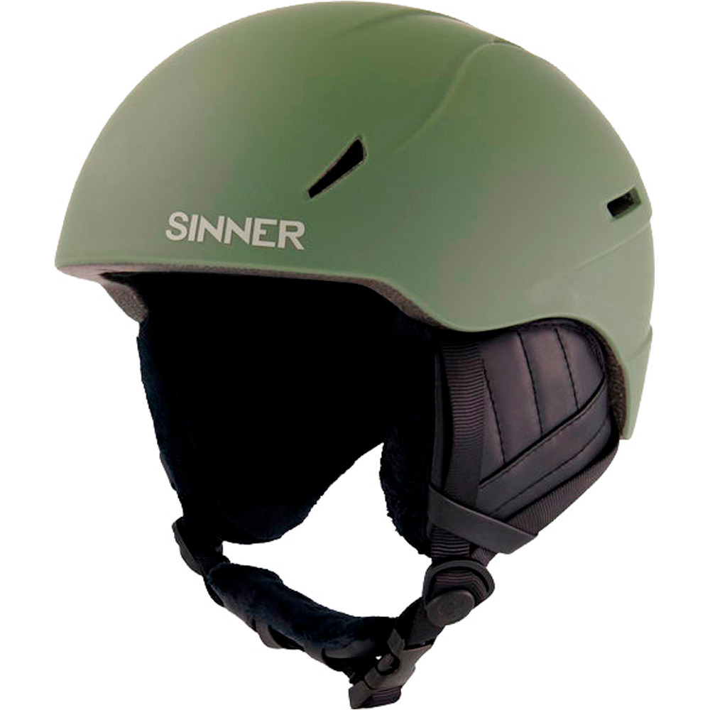 Sinner casco esquí CREST MATTE MOSS GREEN VERDE vista frontal