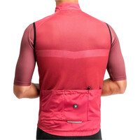Siroko chaleco ciclismo cortavientos V1 Hautacam ROJO vista trasera