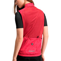 Siroko chaleco ciclismo V1-W ROJO vista trasera