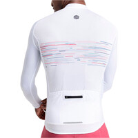 Siroko maillot manga larga hombre M2 Noise BLANCO vista trasera
