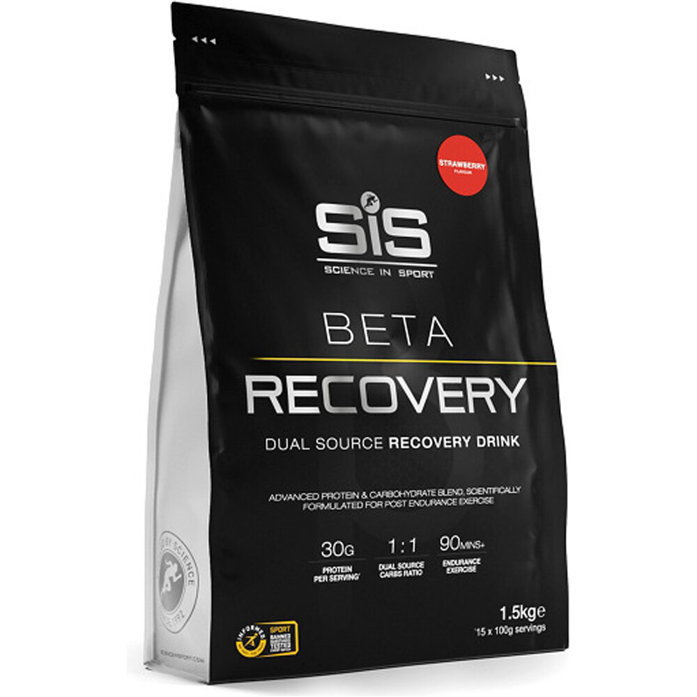 Sis Recuperacion Beta Fuel Recovery Strawbe Powder 1.5kg  vista frontal
