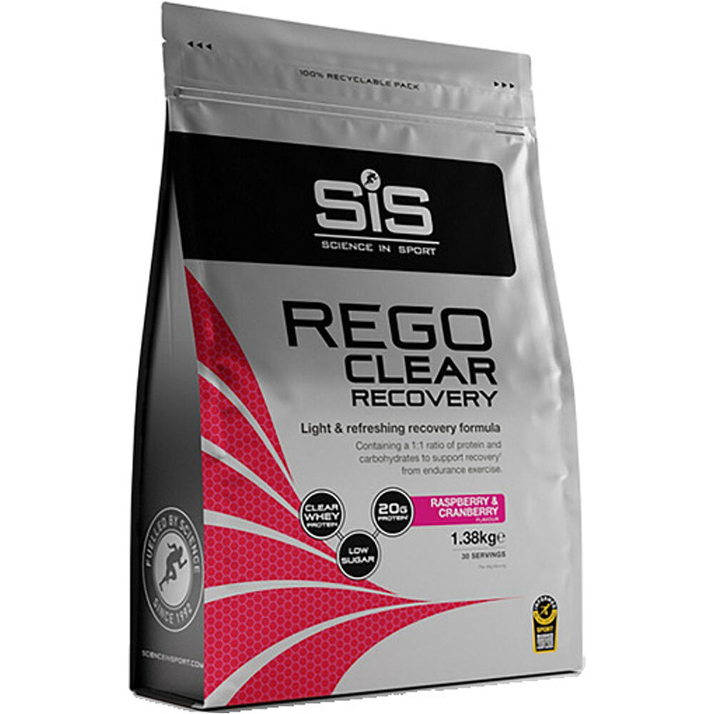 Sis Recuperacion Rego Clear Raspb&Cranb Powder 1.38kg  vista frontal