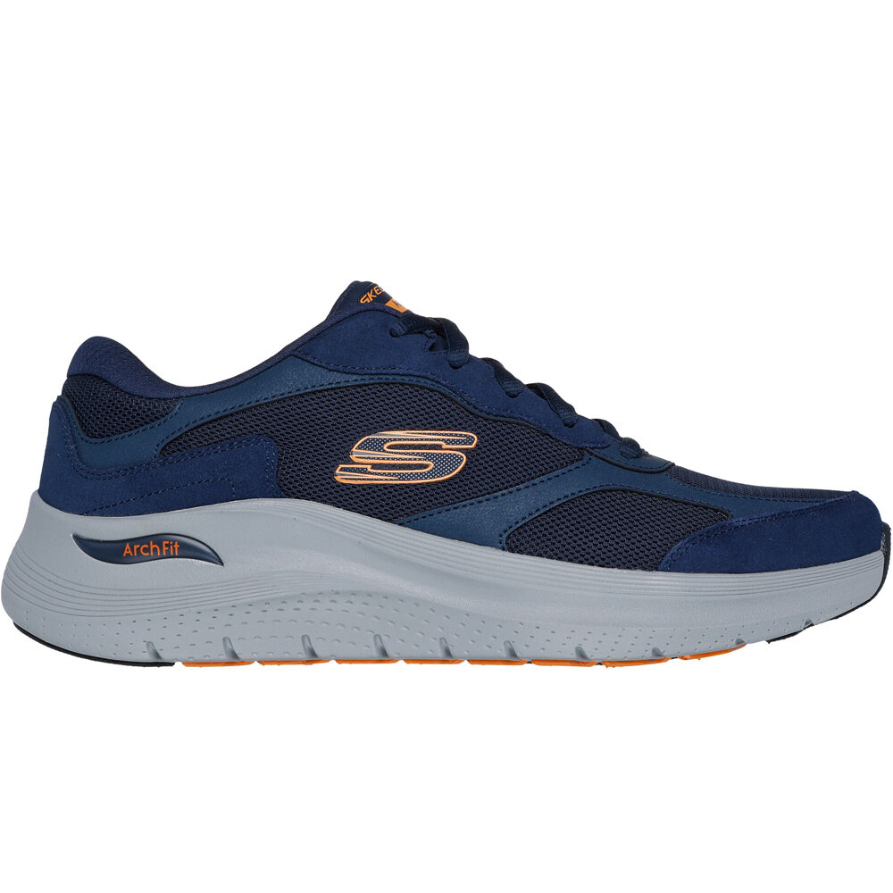 Skechers zapatilla cross training hombre ARCH FIT 2.0 AZUL lateral exterior