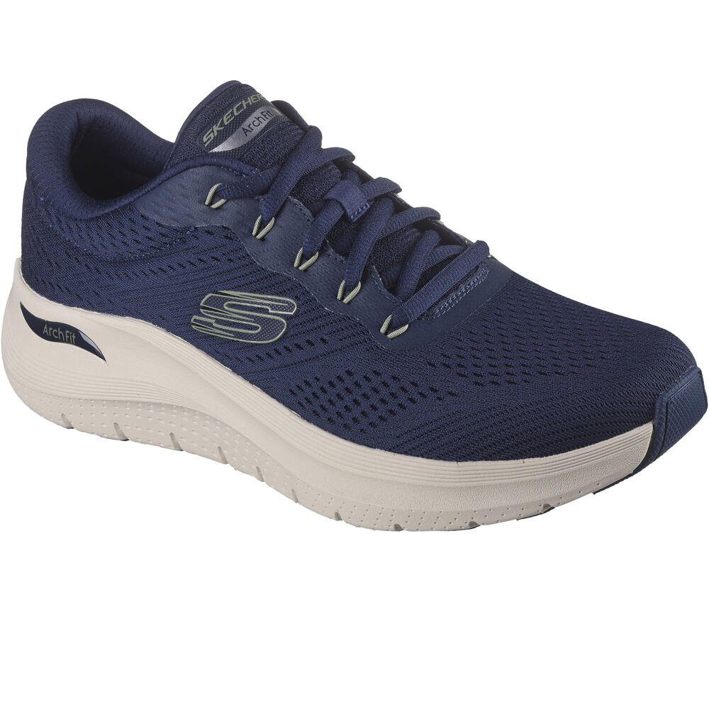 Skechers zapatilla cross training hombre ARCH FIT 2.0 AZUL lateral interior