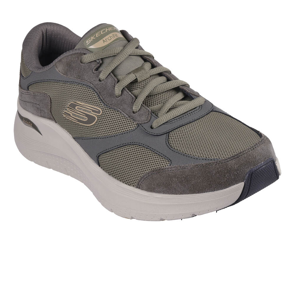 Skechers zapatilla cross training hombre ARCH FIT 2.0 VERDE lateral interior