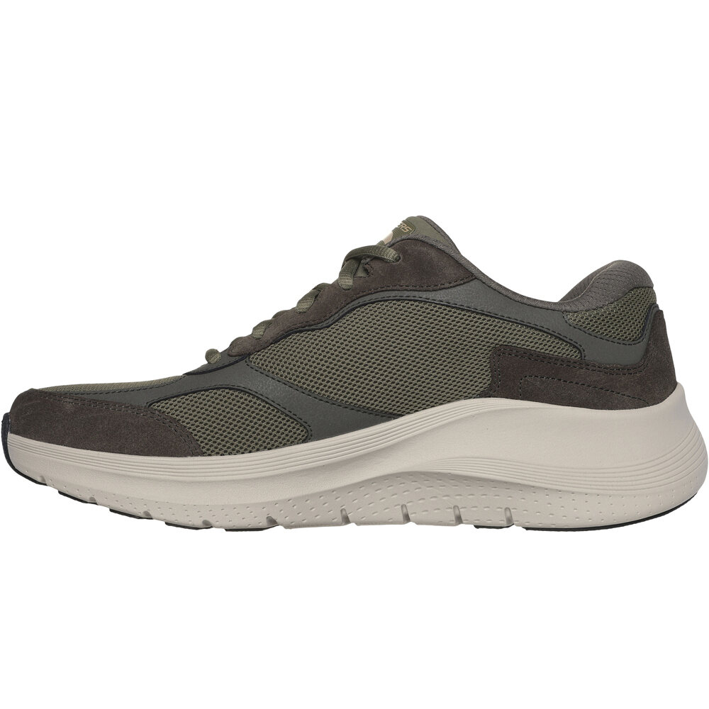 Skechers zapatilla cross training hombre ARCH FIT 2.0 VERDE puntera