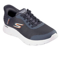 Skechers zapatilla cross training hombre GO WALK FLEX - HANDS UP GRIS lateral interior