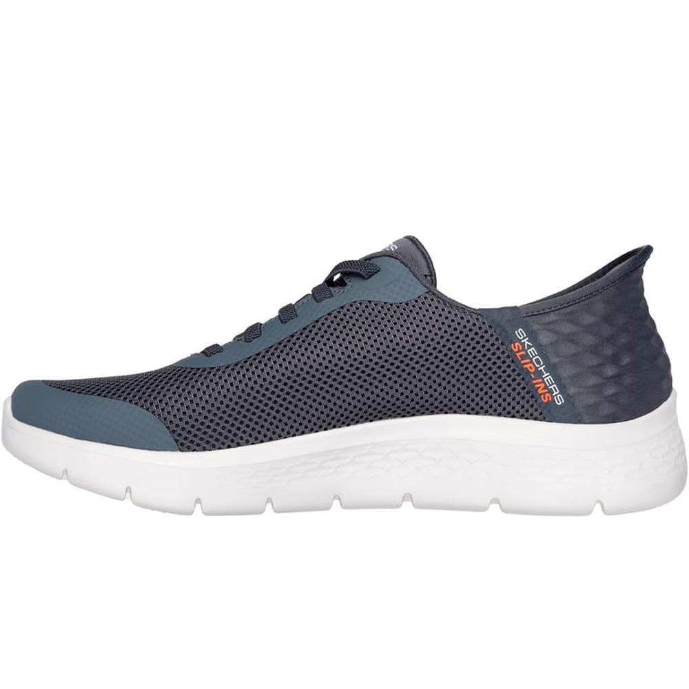 Skechers zapatilla cross training hombre GO WALK FLEX - HANDS UP GRIS puntera