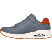 Skechers zapatilla cross training hombre UNO - TAILORED AIR GRIS puntera