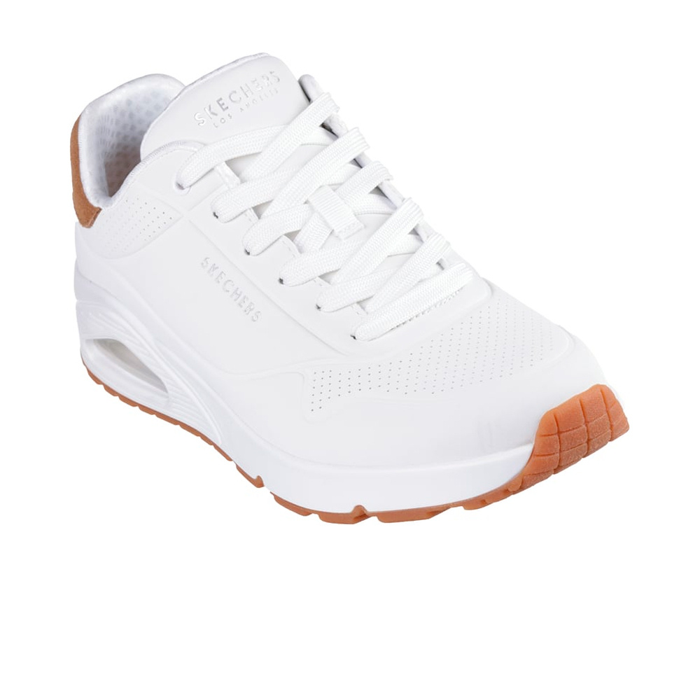 Skechers zapatilla moda hombre UNO - SUITED ON AIR BLANCO lateral interior