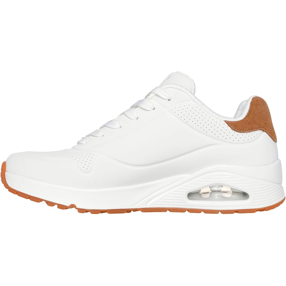 Skechers zapatilla moda hombre UNO - SUITED ON AIR BLANCO puntera