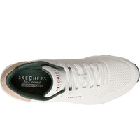 Skechers zapatilla moda hombre UNO - SUITED ON AIR BLANCO vista superior